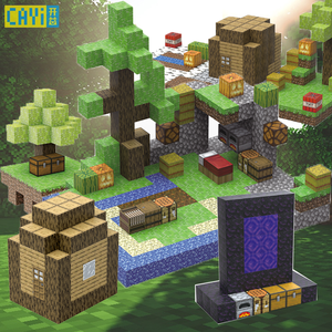 CAYI My World imán de bloque magnético creativo Diy juguetes magnéticos cubos juego de bloques de construcción rompecabezas 3D juguetes educativos para niños - Product Image 2