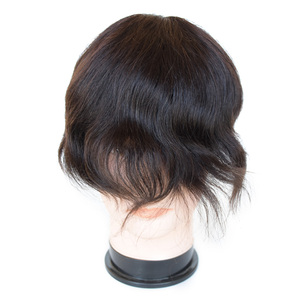 Perruque toupet naturelle en pu pour hommes, cheveux humains, vente en gros, 15 pouces - Product Image 4
