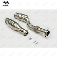 MERTOP G80 M3 G82 M4 Downpipe catalyseur 200 cellules en acier inoxydable sans voyant de panne moteur, épaisseur 3 mm, soudure TIG 8,5 mm, 2020+