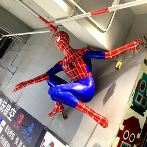 Decoración para el Hogar DIY, <span class=keywords><strong>Spiderman</strong></span>, Listo para Enviar, Tamaño Real, Diseño de Dibujos Animados, Nueva Técnica de Fundición de Metal, Modelo C101 - Product Image 5