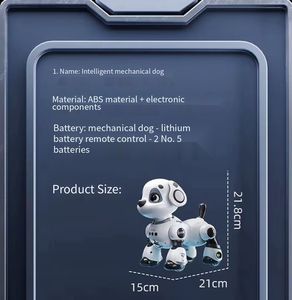 Chien <span class=keywords><strong>robot</strong></span> intelligent, jouet pour enfants, éducatif, pour garçons, bébés, filles - Électrique, télécommandé, peut marcher et aboyer, 6 robots - Product Image 6