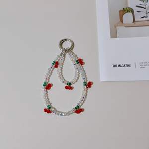 Sangles de téléphone portable haut de gamme, breloques pour téléphone, chaînes de téléphone, bracelets de téléphone perlés, sangles de poignet, porte-clés pour femmes, vente en gros - Product Image 2