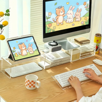 Support de clavier en acrylique transparent avec base antidérapante, pour une saisie au clavier plus confortable et plus soignée sur votre bureau