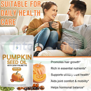 Аусрезон, халяльная Органическая пила Пальметто и Тыквенное масло, софтгелевая капсула, добавка, Тыквенное масло с пилой Пальметто в капсулах - Product Image 2