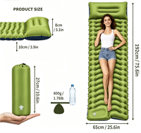 Matelas de camping individuel de grande qualité en TPU pour l'extérieur, gonflable, pour la plage et la randonnée
