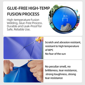 <span class=keywords><strong>Piscina</strong></span> Infantil <span class=keywords><strong>para</strong></span> Exteriores con <span class=keywords><strong>Lona</strong></span> de PVC y Marco Portátil, Resistente a los Rayos UV y Ecológica, Plegable <span class=keywords><strong>para</strong></span> Uso en el Jardín - Product Image 4