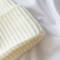 Bonnet d'hiver en acrylique tricoté à revers côtelé, chaud, personnalisable avec logo brodé, vente en gros pour fabricants