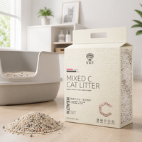 Litière pour chat au tofu, charbon actif, forte absorption, contrôle des odeurs, formule mixte, approvisionnement en vrac pour usage quotidien multi-chats