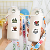 Rouleau d'autocollants de baseball 500 pièces, autocollants décoratifs et de scellage pour coques de téléphone, ruban washi pour journalisation et scrapbooking DIY