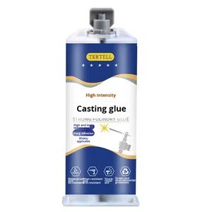 Pegamento de soldadura epoxi de doble componente resistente a altas temperaturas genuino embalaje de reparación de tanque de aceite de radiador de Metal de hierro fundido fuerte - Product Image 5