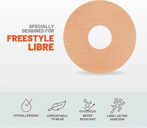 แผ่นกาวเซ็นเซอร์วัดระดับน้ำตาลอย่างต่อเนื่องอุปกรณ์เบาหวาน <span class=keywords><strong>CGM</strong></span> แผ่นกาวสำหรับผิวกันน้ำกันเหงื่อ - Product Image 3