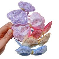 Pince à cheveux princesse mignon grand arc pour enfants nouveau bandeau à paillettes arc accessoire de conception tridimensionnelle épingle à cheveux pour cheveux errants