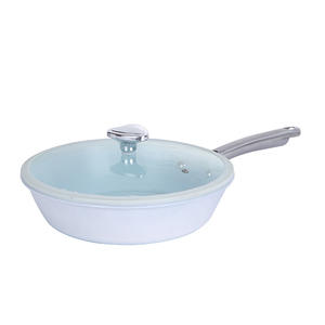 Cocina de inducción de llama abierta con tapa antiadherente de salud blanca <span class=keywords><strong>Universal</strong></span> para uso en cocina de Gas/eléctrica Woks incluidos - Product Image 1