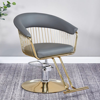 Chaise de Salon de Beauté Moderne Populaire 2025 pour Usage Domestique, Chaise de Barbier en Métal Portable et Réglable en Hauteur pour Spa, Salon de Coiffure et Salon de Beauté