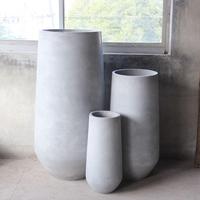 Maison et jardin Pots de fleurs en fibre de verre béton léger Pot de jardinière en ciment