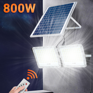 Nouvelle Lampe Solaire LED IP65 pour Extérieur, Réflecteur Solaire de Jardin à 2 Têtes, Projecteur Mural Solaire Extérieur, Lampe Intelligente, Projecteur - Product Image 2