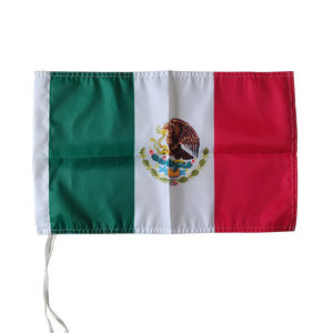 Drapeau de fenêtre de voiture de pays suspendu noir rouge américain pour accessoires diplomatiques - Product Image 5