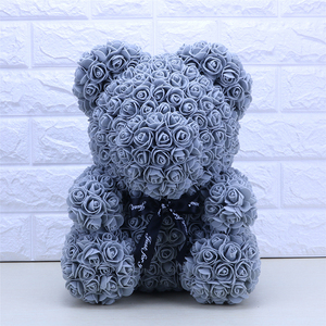 Déco Boutique Mini Rose Mousse Nounours Fleurs Saint Valentin Cadeau Fleur <span class=keywords><strong>Ours</strong></span> Pour Cimetière - Product Image 2