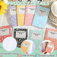 Carnet de notes personnalisé à couverture rigide, format mini, avec reliure cousue, 5x3 pouces, fournitures de journal en gros