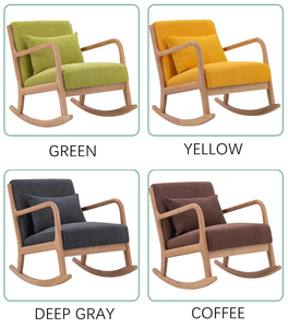 Factory Direct Supply European Nordic Style Wooden Solid Wood <strong>Rocking</strong> <strong>Chair</strong> Living Room <strong>Arm</strong> <strong>Chair</strong> - Product Image 5