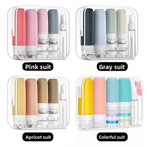 Ensemble de flacons distributeurs en silicone modèle QC-A5, best-seller transfrontalier, portable, anti-fuite, moulé par injection, pour usage domestique et soins du visage - Product Image 5