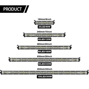 Fabricant professionnel de barres lumineuses LED blanches et jaunes avec flash, barres lumineuses LED fines à double rangée blanches et jaunes pour camion - Product Image 1
