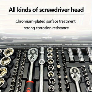 216 Piece Professional Mechanic Tool Suit Durable Carbon Steel Ratchet Wrench Socket Screwdriver for Home Vehicles - Product Image 3