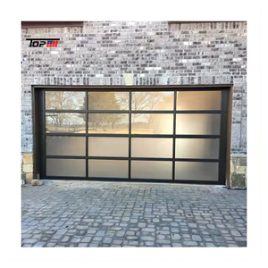 <span class=keywords><strong>Porte</strong></span> <span class=keywords><strong>de</strong></span> <span class=keywords><strong>garage</strong></span> résidentielle <span class=keywords><strong>sectionnelle</strong></span> automatique en aluminium dépoli noir - Product Image 4
