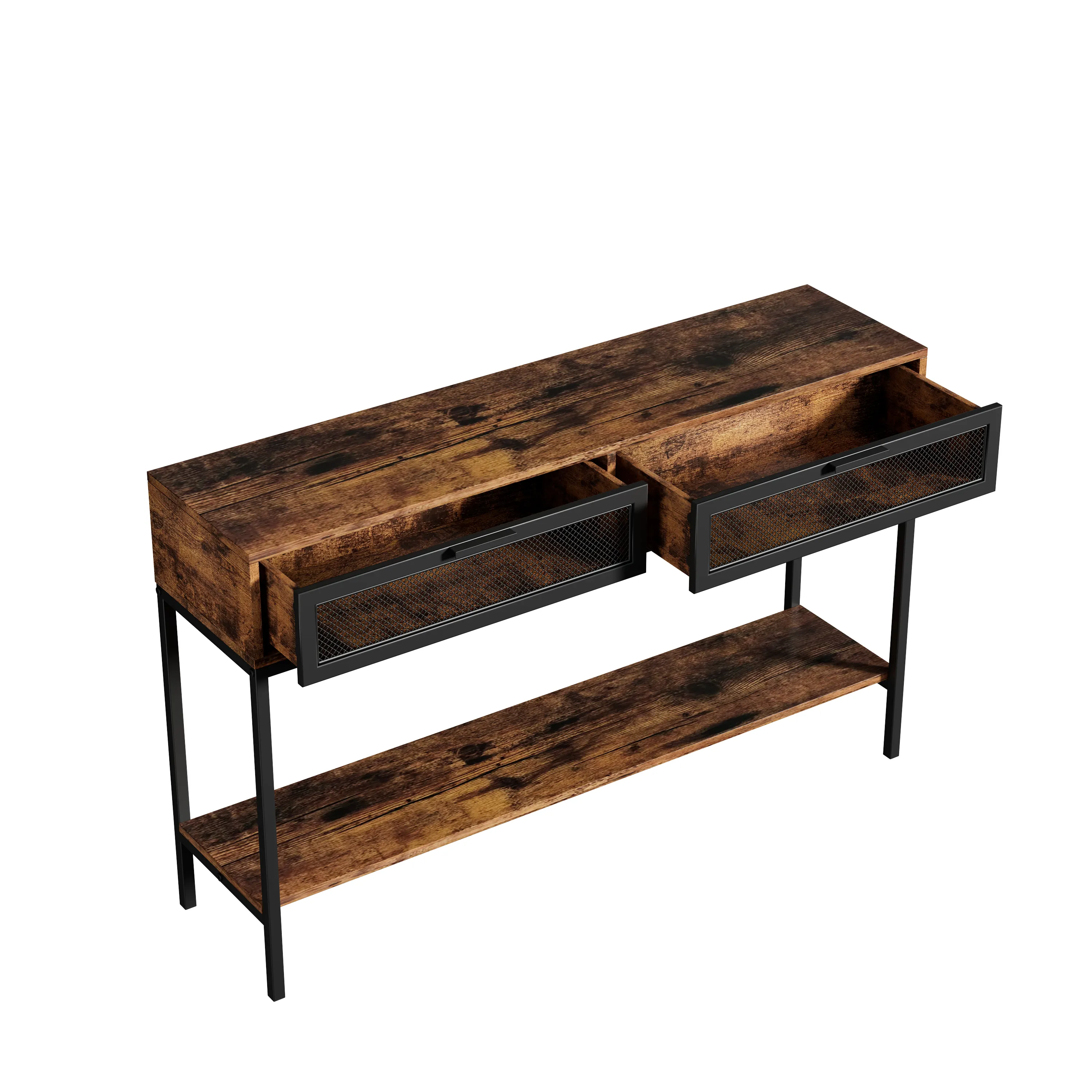 AmoyGlong Design moderno Vintage barocco in legno antico Top divano tavolo ingresso corridoio Foyer consolle con cassetto portaoggetti