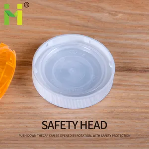 13 Dram Pharmacy Prescription Vials Amber Child Resistant Medicine Bottle With Push Down Plastic Caps