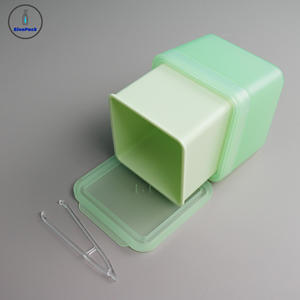 กระปุกพลาสติกทรงสี่เหลี่ยมสำหรับใส่ผลิตภัณฑ์เครื่องสำอาง ขนาด 300 กรัม พร้อมไส้ในสำหรับเปลี่ยน ใช้สำหรับบรรจุภัณฑ์มาส์กหน้า ครีมบำรุงผิว ครีมบำรุงรอบดวงตา ฝาเกลียว - Product Image 3