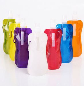 Hot Selling Plastic <b>Foldable</b> Custom Logo Collapsible <b>Water</b> <b>Bottle</b> - Product Image 1