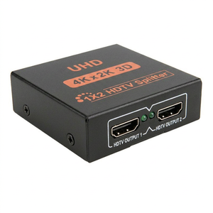 Répartiteur HDTV 3D <span class=keywords><strong>4K</strong></span> <span class=keywords><strong>Ultra</strong></span> <span class=keywords><strong>HD</strong></span> de haute qualité 1 entrée 4 sorties pour projecteur, moniteur, <span class=keywords><strong>lecteur</strong></span> DVD et <span class=keywords><strong>lecteur</strong></span> <span class=keywords><strong>Blu</strong></span>-<span class=keywords><strong>ray</strong></span> - Product Image 3