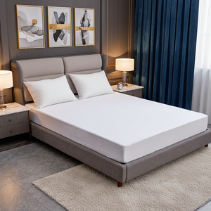 Funda protectora de colchón impermeable para sábanas de rizo de bambú hipoalergénicas de primera calidad de proveedor OEM - Product Image 1