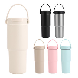 แก้วน้ำสแตนเลสสุญญากาศขนาด 30 ออนซ์ พร้อมฝาปิด สำหรับใช้ในรถยนต์ - Product Image 3