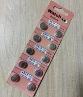 Baterai Kancing Alkali Liju LR44 AG13 Grosir 1.5V Bersertifikat CE/RoHS 145mAh 10pcs Per Blister untuk Jam Tangan Senter