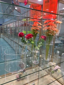 Vase à fleurs cylindrique en acrylique, style post-moderne, services de découpe et de moulage, couleur et taille personnalisées pour <span class=keywords><strong>la</strong></span> décoration de <span class=keywords><strong>la</strong></span> maison, du bureau ou de mariage - Product Image 6