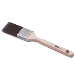Pinceau à peinture personnalisé CIC, filament synthétique, manche en bois avec pinceaux en acier inoxydable - Product Image 3