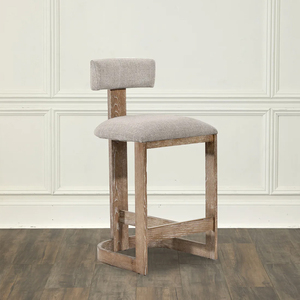 Tabouret de comptoir en bois moderne pour club de cuisine intérieur Siège rembourré Salle à manger Utilisation commerciale Comptoir de bar <span class=keywords><strong>bistro</strong></span> Chaise à dossier haut - Product Image 2
