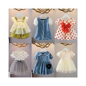 Ropa de Verano de Alta Calidad para Niños, Ropa con Estampado de Flores, Ropa de Bebé, Envío Aleatorio de Pacas de Ropa Infantil - Product Image 1