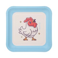 Papier sulfurisé écologique jetable de qualité alimentaire, carré, coloré, pour cuisine commerciale, avec motifs des 12 animaux du zodiaque (Singe, Poulet, Chien, Cochon)