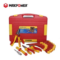 Coffret Maxpower de Pinces et Tournevis Isolés VDE 15 Pièces pour Électricien