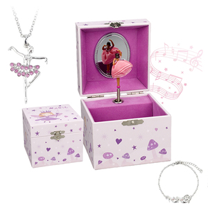 Caja Musical <span class=keywords><strong>de</strong></span> Joyería con Cisne Rosa y Bailarina, Regalo <span class=keywords><strong>de</strong></span> Cumpleaños para Niños, Entrega Puntual, Superventas - Product Image 1