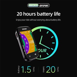 Bsc300 Bsc 300 Xe Đạp <span class=keywords><strong>GPS</strong></span> Máy Tính Đi Xe Đạp Không Dây Đồng Hồ Tốc Độ Màu Màn Hình Bản Đồ <span class=keywords><strong>Navigation</strong></span> ANT + Cảm Biến Xe Đạp Đo Ddặm - Product Image 4