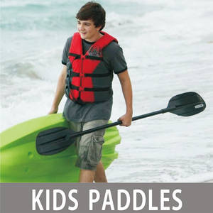 456sqcmキッドティーンユースウォータープレイSUPスタンドアップカヤックパドルカヌーオール2ブレードPPワンピースカヤックパドルカヤック用 - Product Image 2