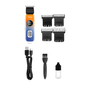 Tondeuse à cheveux électrique miniature Kemei KM-1837 avec écran numérique, rechargeable par USB, étanche, pour usage domestique - Product Image 5