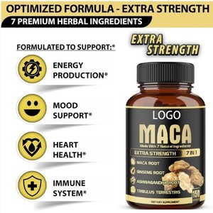Nhãn Hiệu Riêng Số Lượng Lớn Maca Cộng Với Viên Nang Hữu Cơ Maca Gốc Với Nhân Sâm Gốc Ashwagandha Đen Maca Thảo Dược Năng Lượng Bổ Sung Nhà Máy - Product Image 2