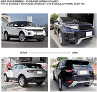Mise à niveau du kit de carrosserie dynamique pour les voitures 10 EVOQUE à 16 EVOQUE Pare-chocs neufs