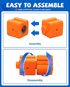 Regalo STEM para Pascua, Pista de Carreras Flexible de 3 Vías, Juego de Construcción de Vías de Tren 3D, Bloques de Pista de Carreras, Juguetes de Tren Eléctrico para Niños - Product Image 4