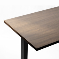 Mesa de Juego Moderna SAMDI SD-045 de Madera con Esquinas Metálicas, Altura Ajustable, Multifuncional para Estudio, Oficina y Almacenamiento